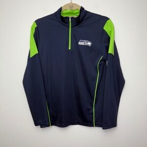NFL Seattle Seahawks Youth 1/4 Zip Pullover Jacket‎ L 14/16